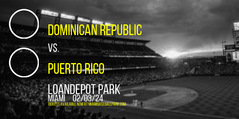 Serie del Caribe at loanDepot park